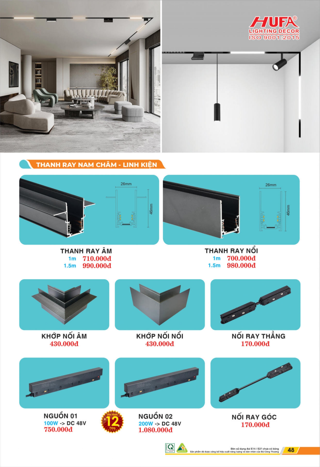 Bảng giá đèn LED HUFA 2026